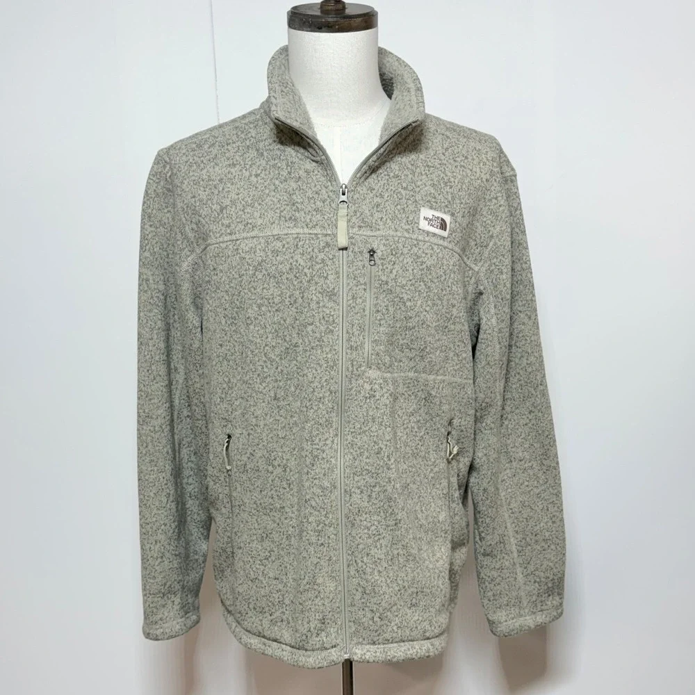 The North Face Sweater Jacket Mens XL Gray Gordon Lyons Full Zip Fleece